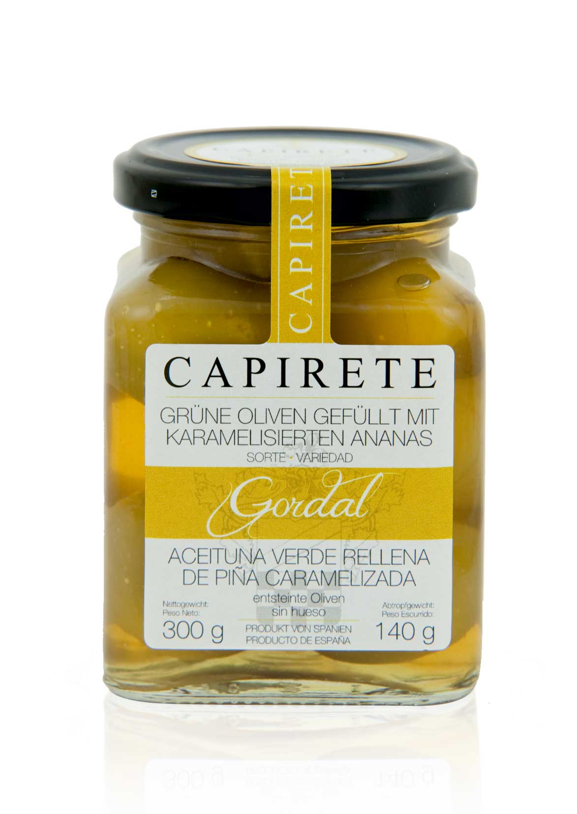 106866 - Oliven gefüllt mit karamelisierter Ananas 300 g